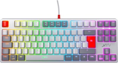 Xtrfy K4 RGB Tenkeyless RETRO Edition, Mechanical gaming keyboard with RGB, UK