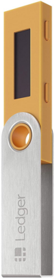 Ledger Nano S - Crypto Hardware Wallet (Saffron Yellow)