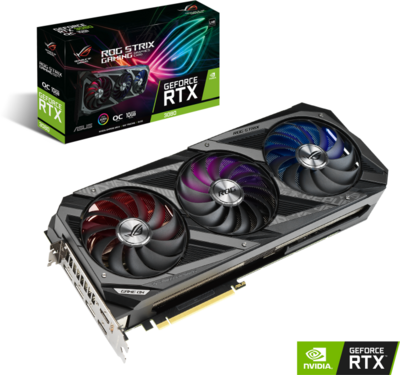 Asus GeForce RTX 3080 10GB GDDR6X ROG STRIX OC V2 2xHDMI 3xDP - ROG-STRIX-RTX3080-O10G-V2-GAMING