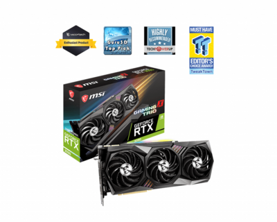 MSI GeForce RTX 3090 24GB GDDR6X GAMING X TRIO 24G HDMI 3xDP - RTX 3090 GAMING X TRIO 24G