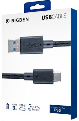3 méteres USB kábel PS5 NACON (PS5)