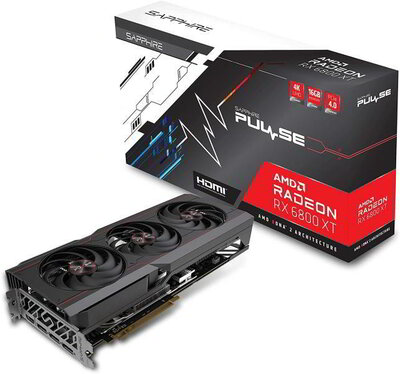 Sapphire AMD Radeon RX 6800XT 16GB GDDR6 Pulse GAMING OC HDMI 3xDP - 11304-03-20G