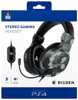 Stereo Gaming Headset V3 Zöld terepmintás (PS4)