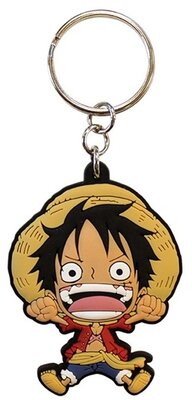 One Piece "Luffy SD" PVC kulcstartó