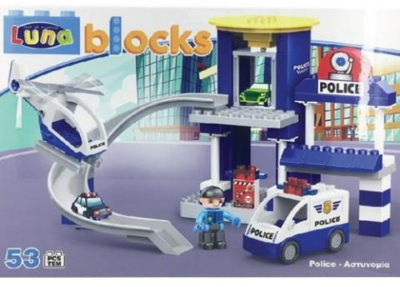 Luna Blocks: Rendőrség 53db-os építőjáték-szett (000621038)