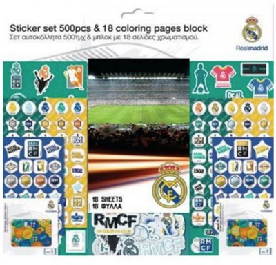 Luna Real Madrid 500db-os matrica szett színezővel (008402113)