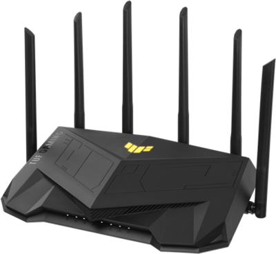 ASUS Wireless Router Dual Band AX5400 1xWAN(1000Mbps) + 4xLAN(1000Mbps) + 1xUSB, TUF-AX5400