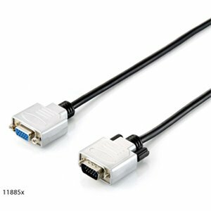 Equip 118851 VGA hosszabbítókábel HD15 apa/anya, duplán árnyékolt, 3m
