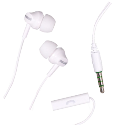 MAXELL Fülhallgató EB-875, 3.5mm Jack, mikrofon, headset, fehér