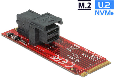 Delock Adapter M.2 M nyílás > SFF-8643 NVMe