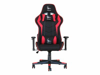 GEMBIRD Gaming chair SCORPION black/red mesh - GC-SCORPION-01X