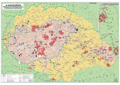 Könyöklő Magyarország néprajzi térkép duo