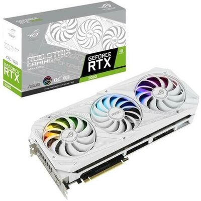 Asus GeForce RTX 3080 10GB GDDR6X ROG Strix OC Gaming White V2 HDMI 3xDP - ROG-STRIX-RTX3080-O10G-WHITE-V2 LHR