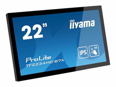 Iiyama 22" TF2234MC-B7X - IPS panel 10 Point Touch Anti-Fingerprint 1920x1080 16:9 60Hz 8ms 1000:1 350cd D-Sub HDMI DP USB