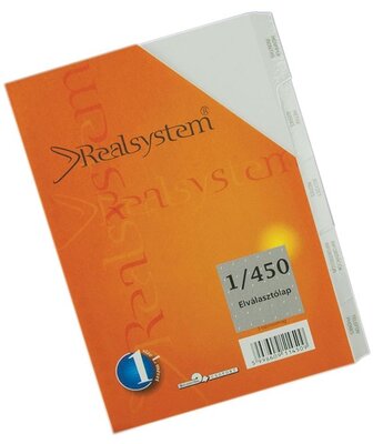 Realsystem 1/450 elválasztó lap gyűrűs naptár kiegészítő