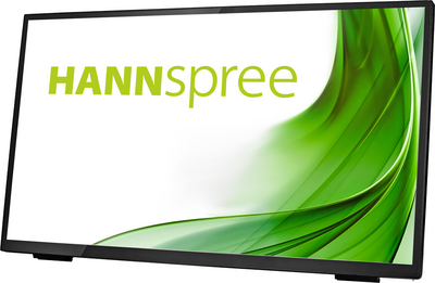 HannSpree 24" HT248PPB érintőképernyő - 1920x1080 16:9 75Hz 8ms 3000:1 300cd D-Sub DVI HDMI USB