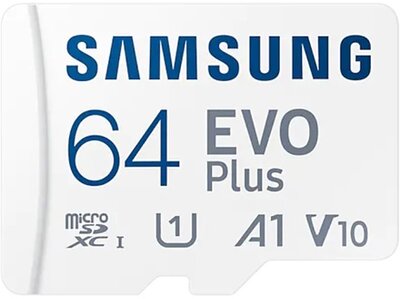 Samsung 64GB SD micro EVO Plus (SDXC Class10) (MB-MC64KA/EU) memória kártya adapterrel