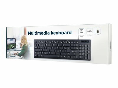 GEMBIRD KB-MCH-04 Multimedia keyboard US black