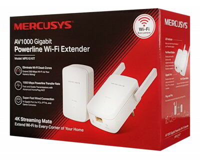 Mercusys MP510KIT AV1000 Gigabit Powerline WiFi Kit