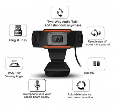 OMEGA webkamera, PCWC720, 720p, beépített mikrofon digitális zajszűrővel