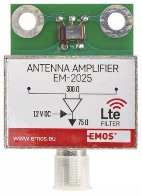 Emos J5802 25dB VHF/UHF antenna előerősítő