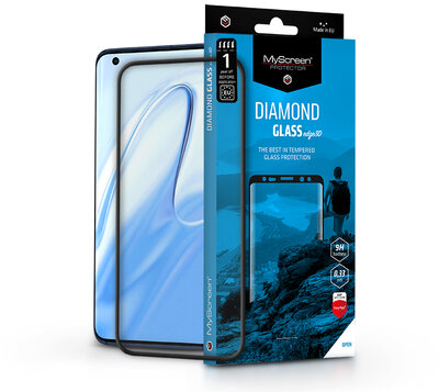 Xiaomi Mi 10/Mi 10 Pro edzett üveg képernyővédő fólia ívelt kijelzőhöz - MyScreen Protector Diamond Glass Edge3D - black