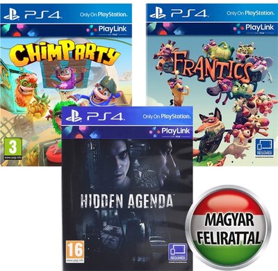 3in1 Playlink I Collection (Chimparty + Frantics + Hidden Agenda) PS4 játékszoftver