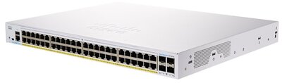 Cisco CBS350-48P-4G 48x GbE PoE+ LAN 4x SFP port L3 menedzselehtő PoE+ switch