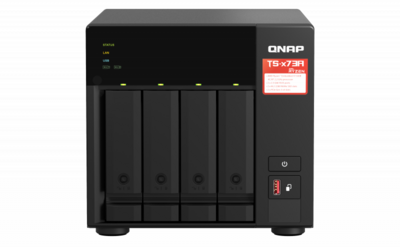 QNAP 4-bay NAS, AMD Ryzen V1000 series V1500B 4C/8T 2.2GHz, 8GB DDR4 RAM (2 x SODIMM