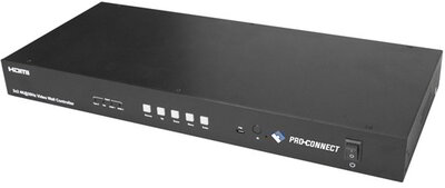 PROCONNECT Mátrix switch 4x1 HDMI1.4, Full HD, VGA out, audio out, Scaler, Konverteres