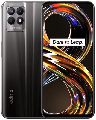 Realme 8i 6,6" LTE 4/64GB DualSIM fekete okostelefon