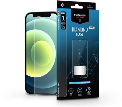 Apple iPhone 12 Mini edzett üveg képernyővédő fólia - MyScreen Protector Diamond Glass Lite Full Glue - transparent