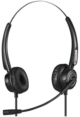 SANDBERG Headset mikrofonnal, USB+RJ9/11 Headset Pro Stereo, Fekete