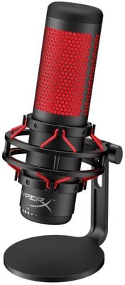 HYPERX Mikrofon QuadCast asztali fekete-piros
