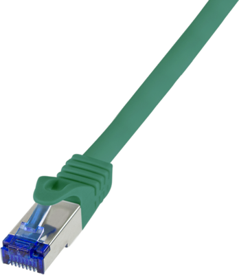 Logilink Patch cable Cat.6A S/FTP Ultraflex 3P/GHMT certified, green 5.0m