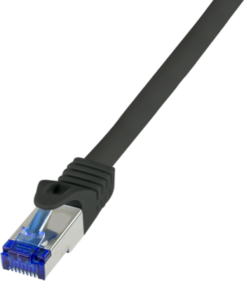 Logilink Patch cable Cat.6A S/FTP Ultraflex 3P/GHMT certified, black 5.0m