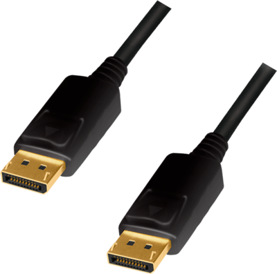 Logilink DisplayPort cable, DP/M to DP/M, 4K/60 Hz, CCS, black, 2 m