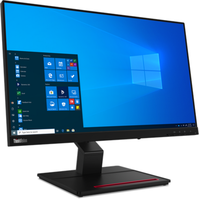 Lenovo 24" ThinkVision T24t-20 TouchScreen - IPS panel 1920x1080 16:9 60Hz 4ms 1000:1 300cd HDMI DP USB3.2 USB HUB