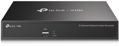 TP-Link NVR rögzítő - VIGI NVR1008H (8 csatorna, H265+, 5MP, HDMI, VGA, 2xUSB, 1xSATA (max 10TB), audio