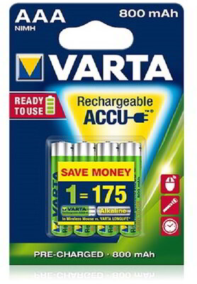 Varta AAA (R03) 800mAh NiMH akkumulátor 4db