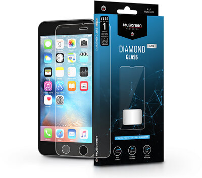 Apple iPhone 6/6S edzett üveg képernyővédő fólia - MyScreen Protector Diamond Glass Lite Full Glue - transparent