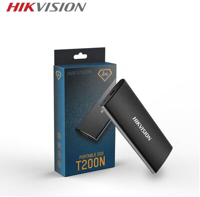 Hikvision 256GB T200N Külső SSD USB-C read:450MB/s write:400 MB/s fekete - HS-ESSD-T200N/256G