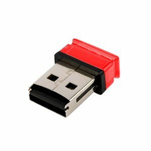 ModeCom Kártyaolvasó - CR-Nano (piros; USB; Nano méretű; USB csatlakozóba épített kártyahely; MicroSD)