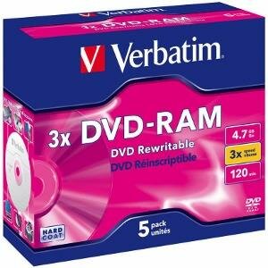 Verbatim 43450 DVD-RAM lemez Normál tok Box 5db