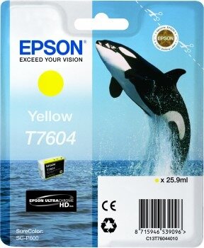 Epson T7604 nyomtatópatron - sárga