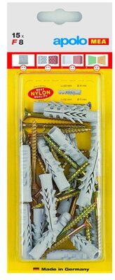 Celo NF 6 szárnyas dűbel + 4x40 facsavar - 20db / bliszter