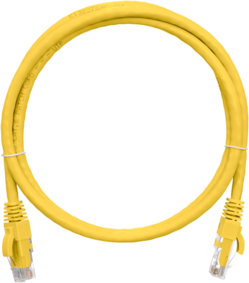 NIKOMAX Patch kábel UTP, CAT6, PVC, 20m, sárga