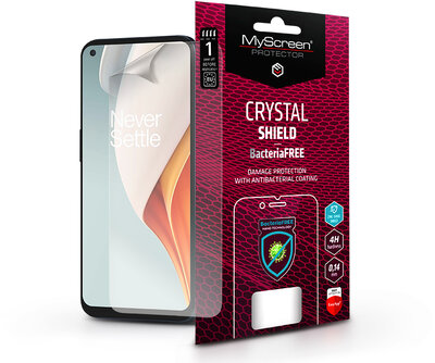 OnePlus Nord N100 képernyővédő fólia - MyScreen Protector Crystal Shield BacteriaFree - 1 db/csomag - transparent