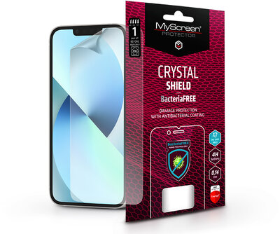 Apple iPhone 13 Mini képernyővédő fólia - MyScreen Protector Crystal Shield BacteriaFree - 1 db/csomag - transparent