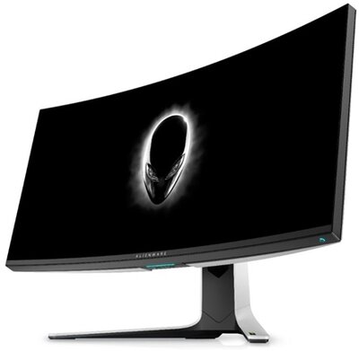 Dell Alienware 38" AW3821DW - IPS ívelt panel 3840x1600 21:9 144Hz 1ms 1000:1 450cd Pivot HDMI DP szürke